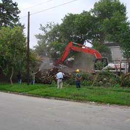 After House Being Torn Down